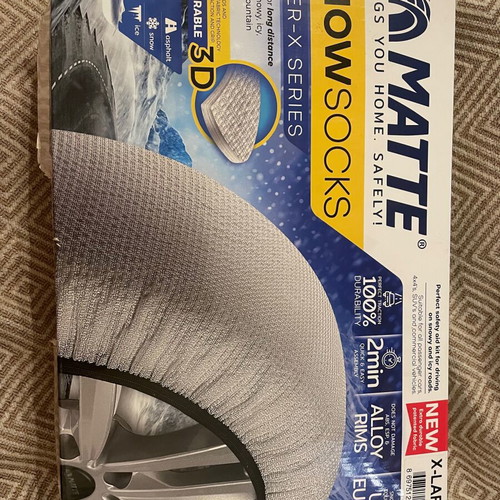 Matte X-LARGE snow socks new, unused