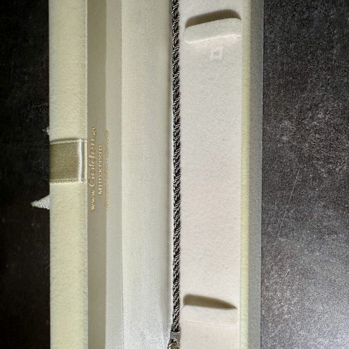 Silver men's chain bracelet like new, 9.20g, 19.5cm