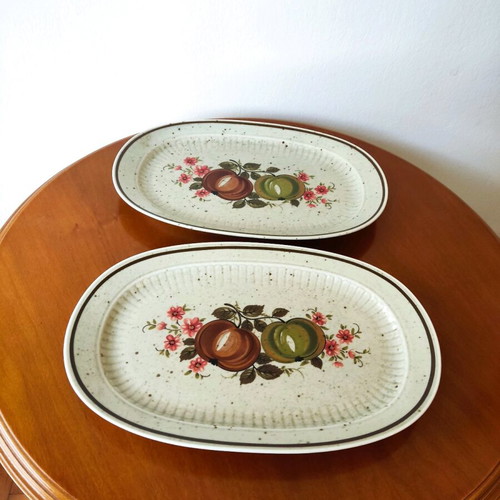 Veronika Winterling Bavaria Oval Serving Platters set of 2 like new