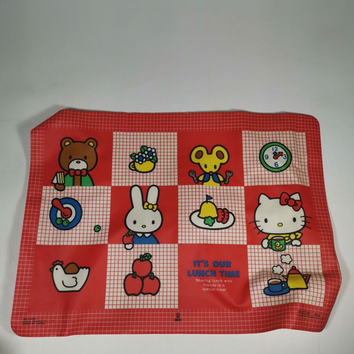 Hello Kitty Sanrio placemat used, 80s
