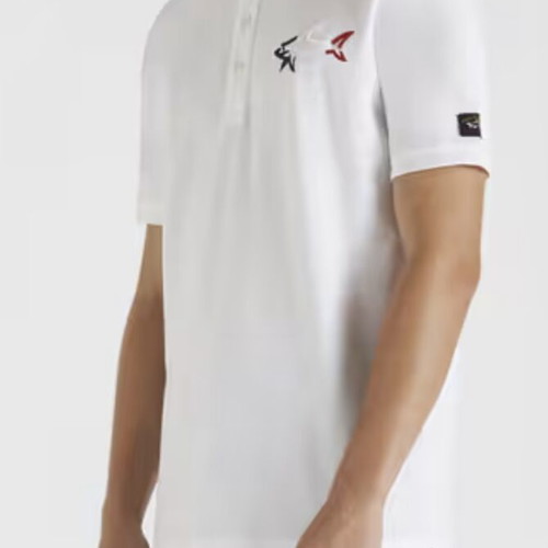 Paul & Shark Coastside Contrast Polo Shirt White M New