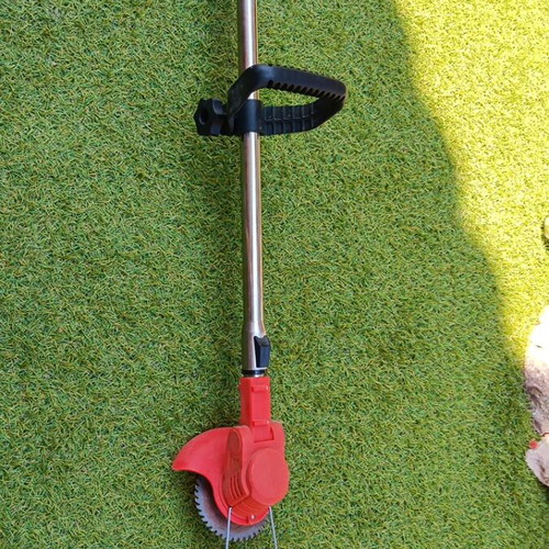 Electric grass trimmer with battery
