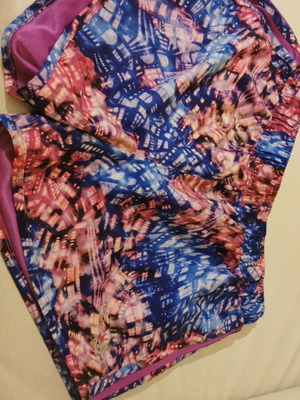 Adidas shorts like new, size 13-14 years, blue and purple