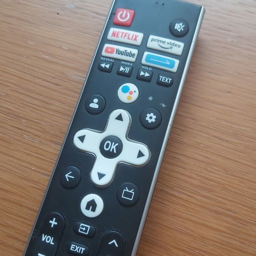 Tesla Smart TV Remote Control like new with Netflix and Google Assistant