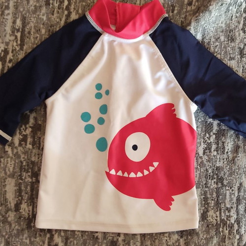 Baby swim rash guard used, 18-24 months