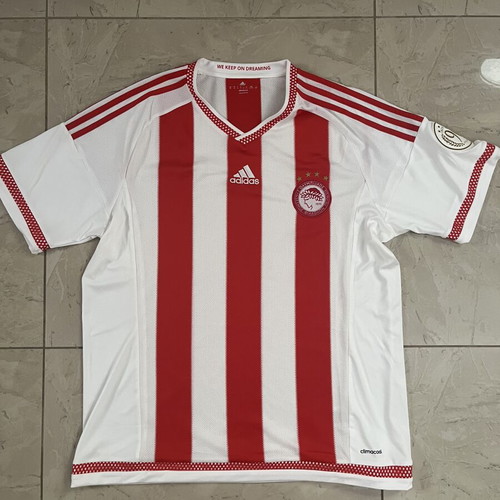 Olympiacos Home Jersey 15/16 with 90 Years Patch XL like new