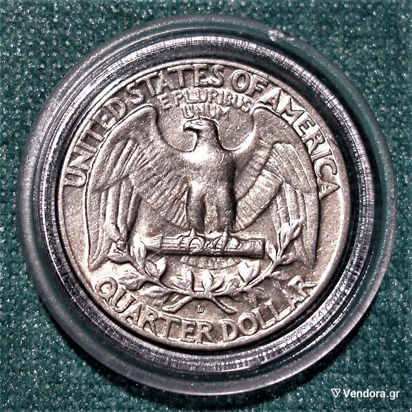  1964 Washington Silver Quarter Dollar UNITED STATES OF AMERICA ¼ Dollar  .