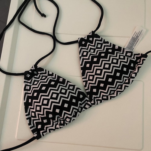 Funky Buddha swimsuit set used, white black, size M