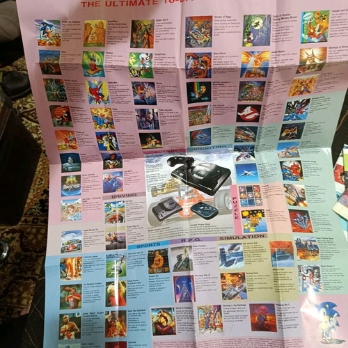 Αφίσα Sonic Sega Mega Drive αυθεντική σαν καινούργιο