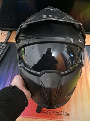 MT bicycle-motorcycle helmet used, size 55-56 with normal wear