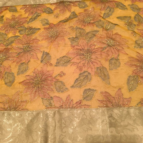 Polyester table runners set used, 3 pieces