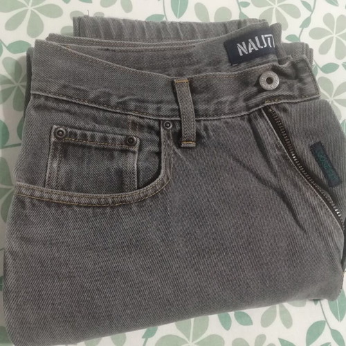 Nautica jean pants used, gray, size 32, loose fit