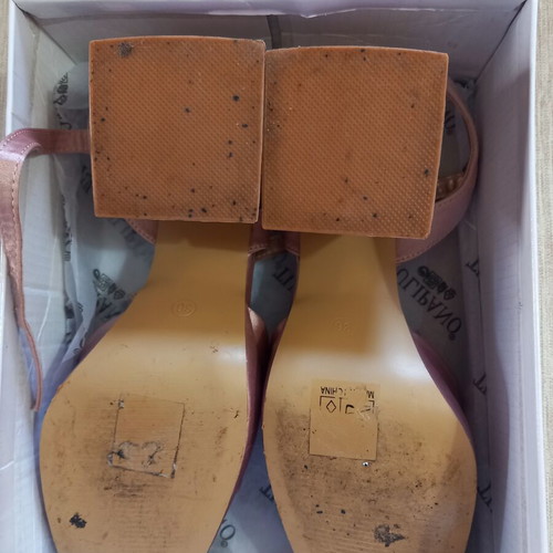Tulipano sandals size 36 like new, pink and gold platform