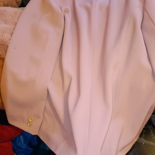 Kanellis Collection soft pink jacket used with wear