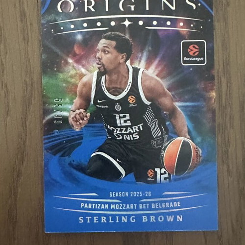 Panini EuroLeague Origins Sterling Brown /99 sticker