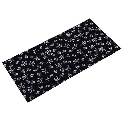 Bandana face mask #9 new, polyester with skull print