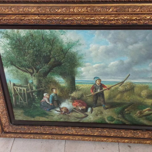 Oil painting on canvas 1.17x0.86