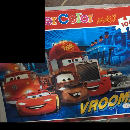 Clementoni Supercolor children's puzzles used, Madagascar and Cars, maxi pieces