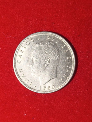 Spanish 5 Pesetas Coin used