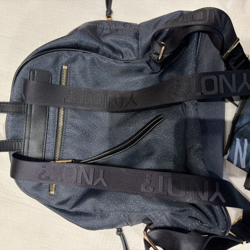 Ynot? Milan Backpack new, navy with gold details