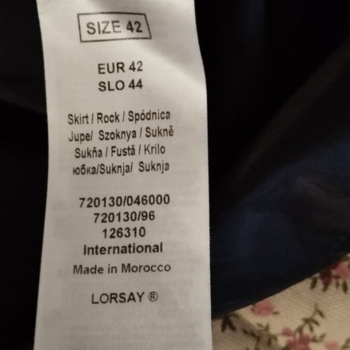 Φούστα νέα, μέγεθος XL, μαύρη και πράσινη
