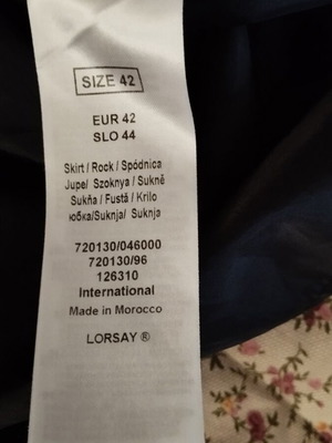 Φούστα νέα, μέγεθος XL, μαύρη και πράσινη