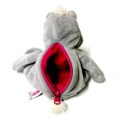 NICI Bud Belly Hippo plush like new with zipper and baby