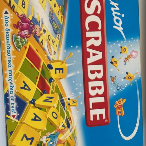 Junior Scrabble vintage board game
