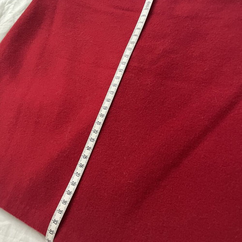 Winter red mini skirt size S used