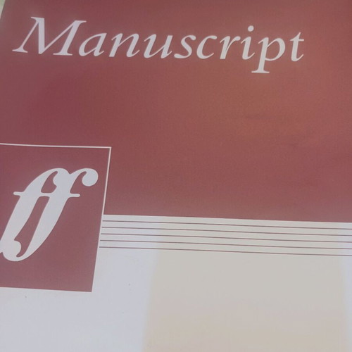 Manuscript new, 12 stave, 32 pages