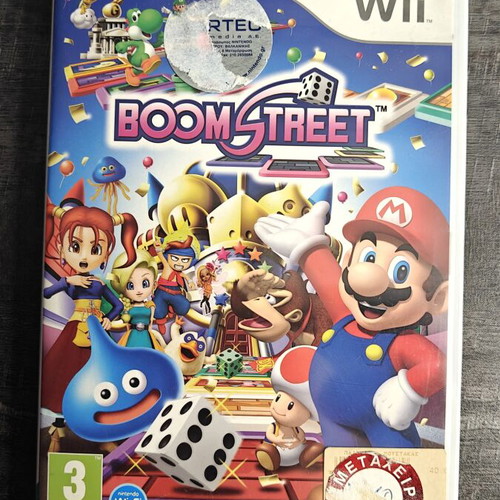 Boom Street Nintendo Wii game used with Mario and Dragon Quest characters