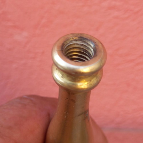 Brass finial used, with thick base