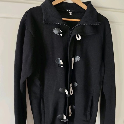 Black jacket-coat size large like new