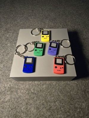 Gameboy Color keychain new 3d printed in 5 colors