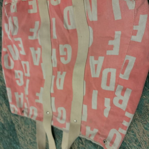 Beach bag shoulder type used, pink