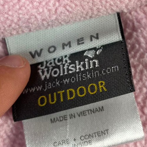 Jack Wolfskin Taunus Big Paw fleece jacket like new, women's, pink, XS