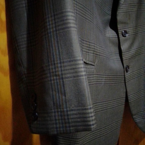 Men's winter jacket used M/L olive with brown