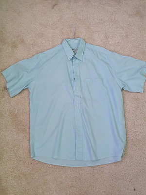 Pierre Cardin summer short-sleeve shirt XL used, turquoise
