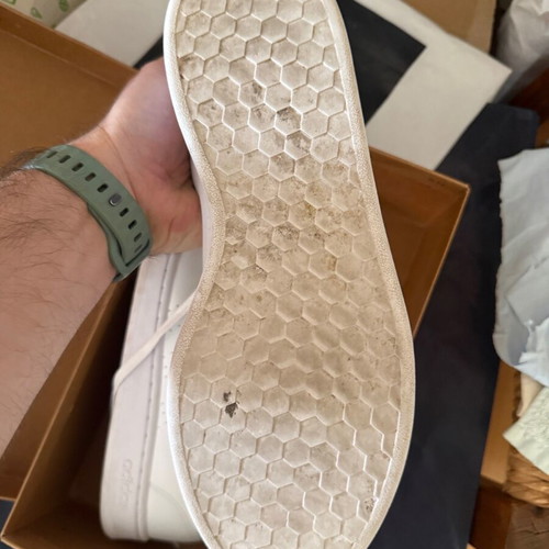 Adidas Estes 44 2/3 men's casual shoes used, white