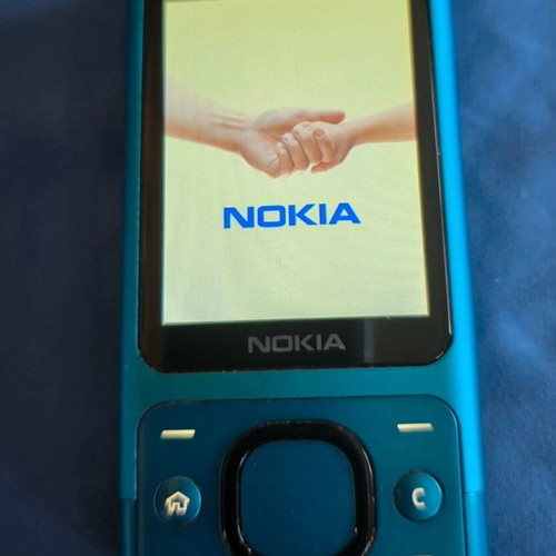 Nokia 6700 Slide used, turquoise, classic slider phone