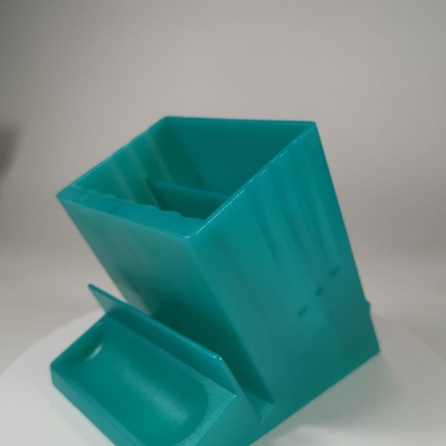 Vintage Leitz 5317 desk organizer pencil holder turquoise like new