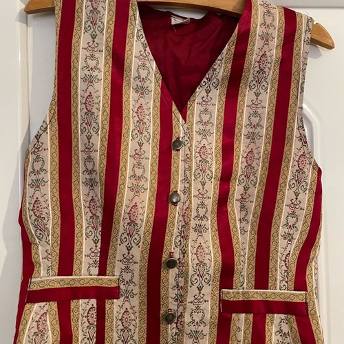Vintage brocade waistcoat 80s like new, size M 38 10