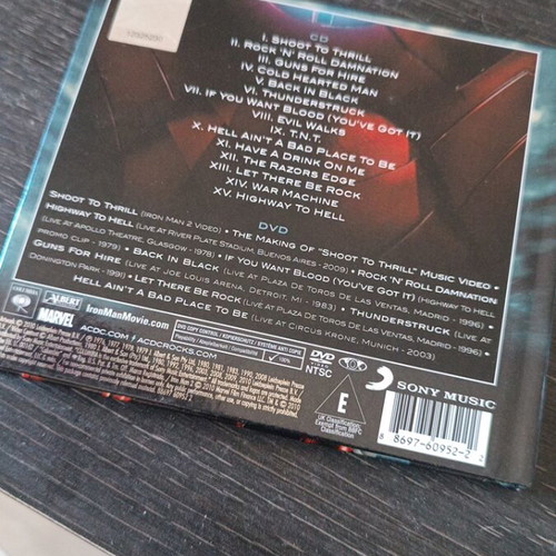 AC/DC Iron Man 2 special edition CD with DVD