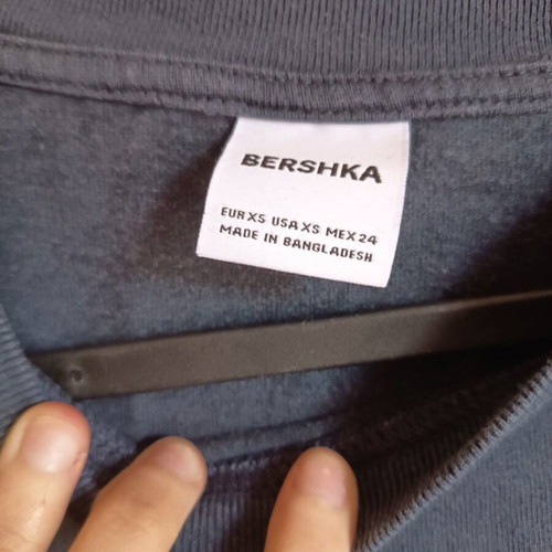 Bershka Short Sleeve Woman's Blouse Like New Black and Grey