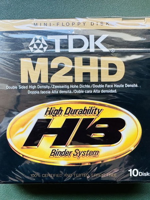 TDK M2HD 5.25 Floppy Disks new, pack of 10, high durability