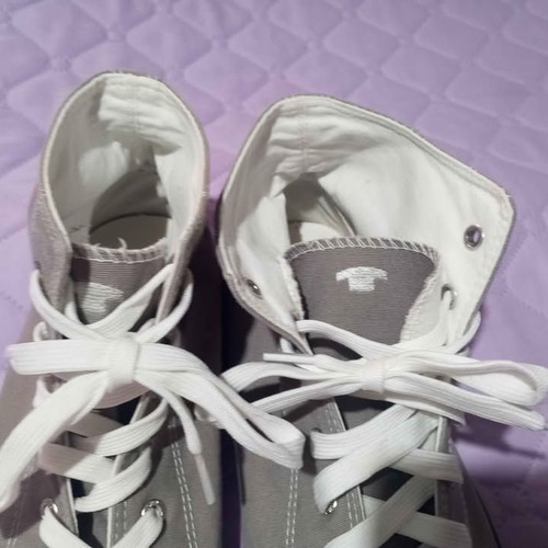 Tom Tailor sneakers size 44 like new, gray with beige stripe
