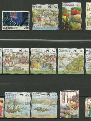 Australia 1987 stamp collection used