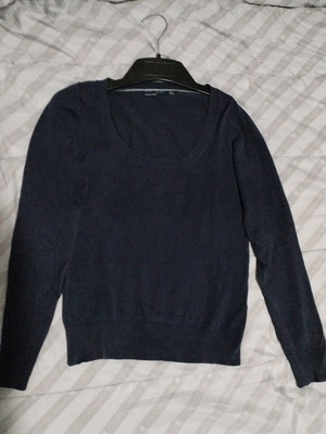 Zara knitted sweater used, blue, size S
