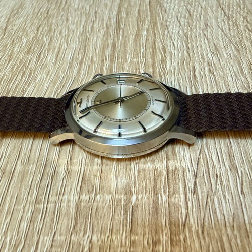 Jaeger Le Coultre Memovox watch used with alarm function