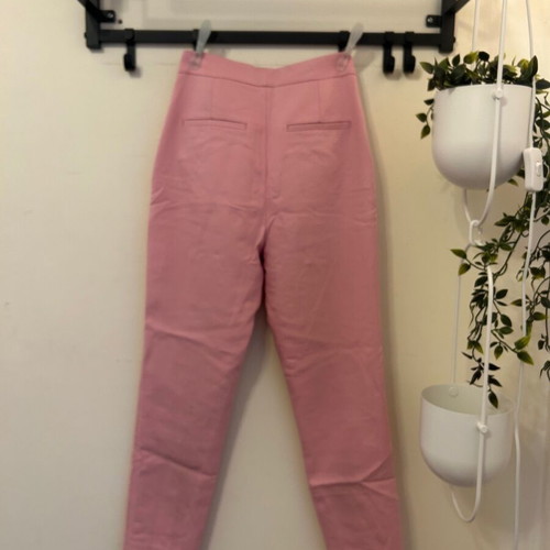 Skinny high-waisted pink pants Zara new, size XS